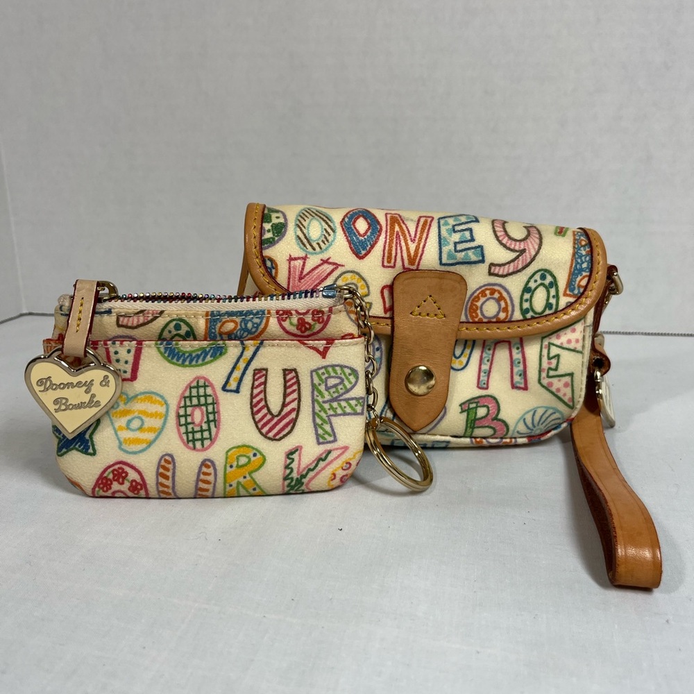 Dooney & Burke wristlet and matching coin purse